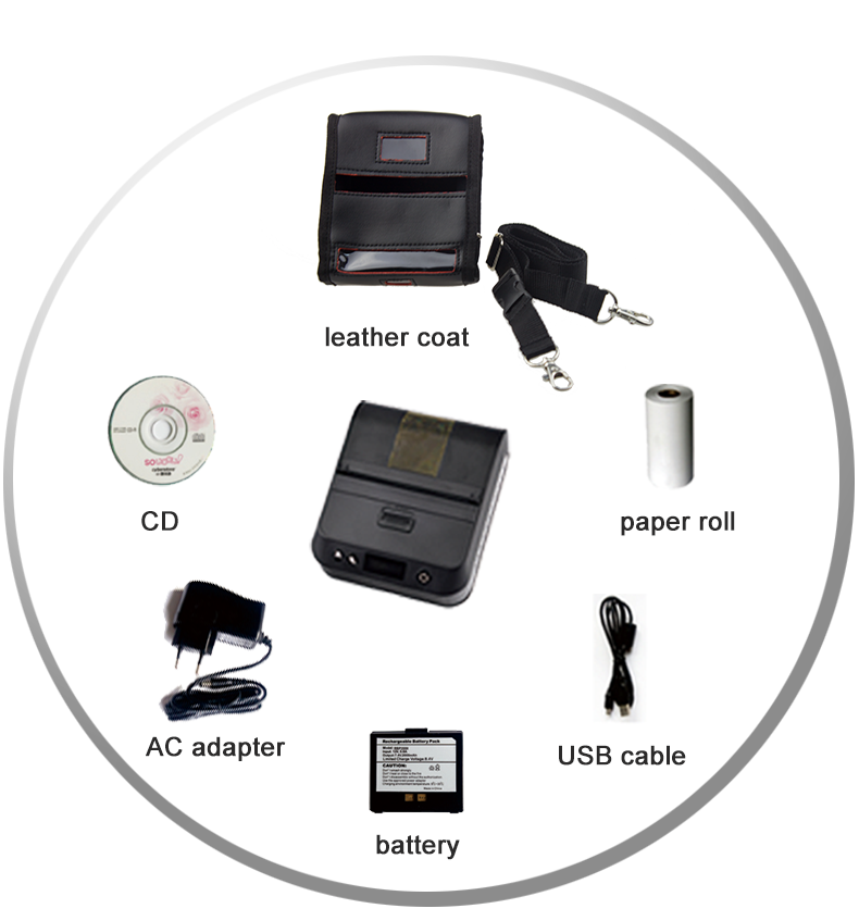 80mm portable mobile wifi thermal receipt printer