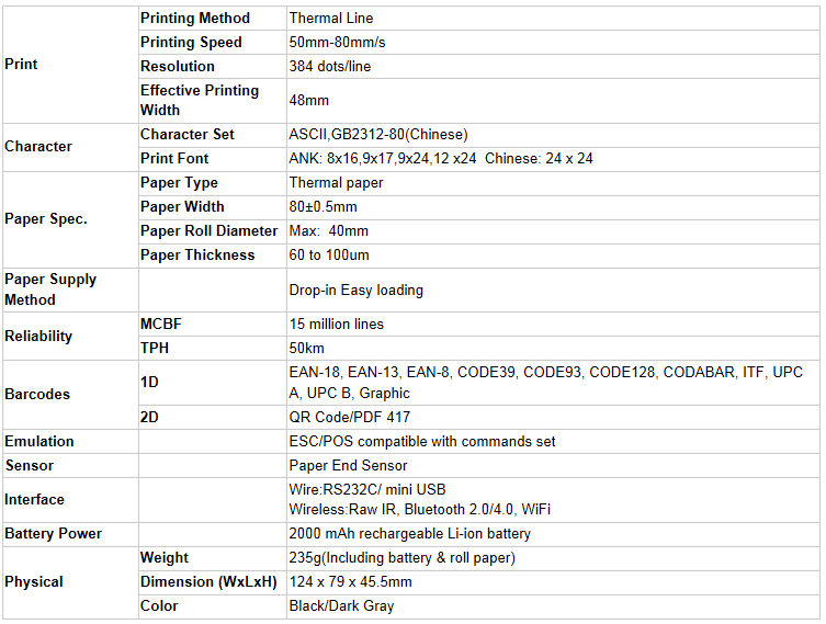 portable receipt printer