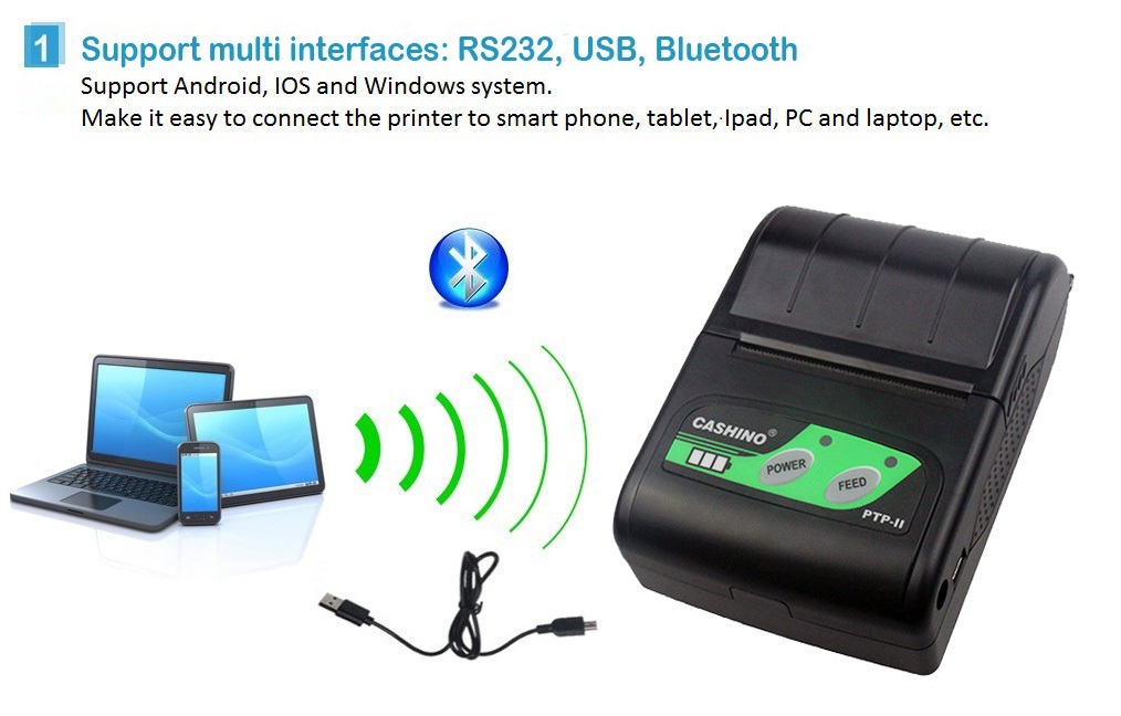 58MM mini mobile thermal receipt printer