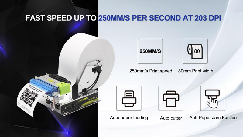 80mm Self-Service Kiosk Printer KP-300 with Anti Jam System